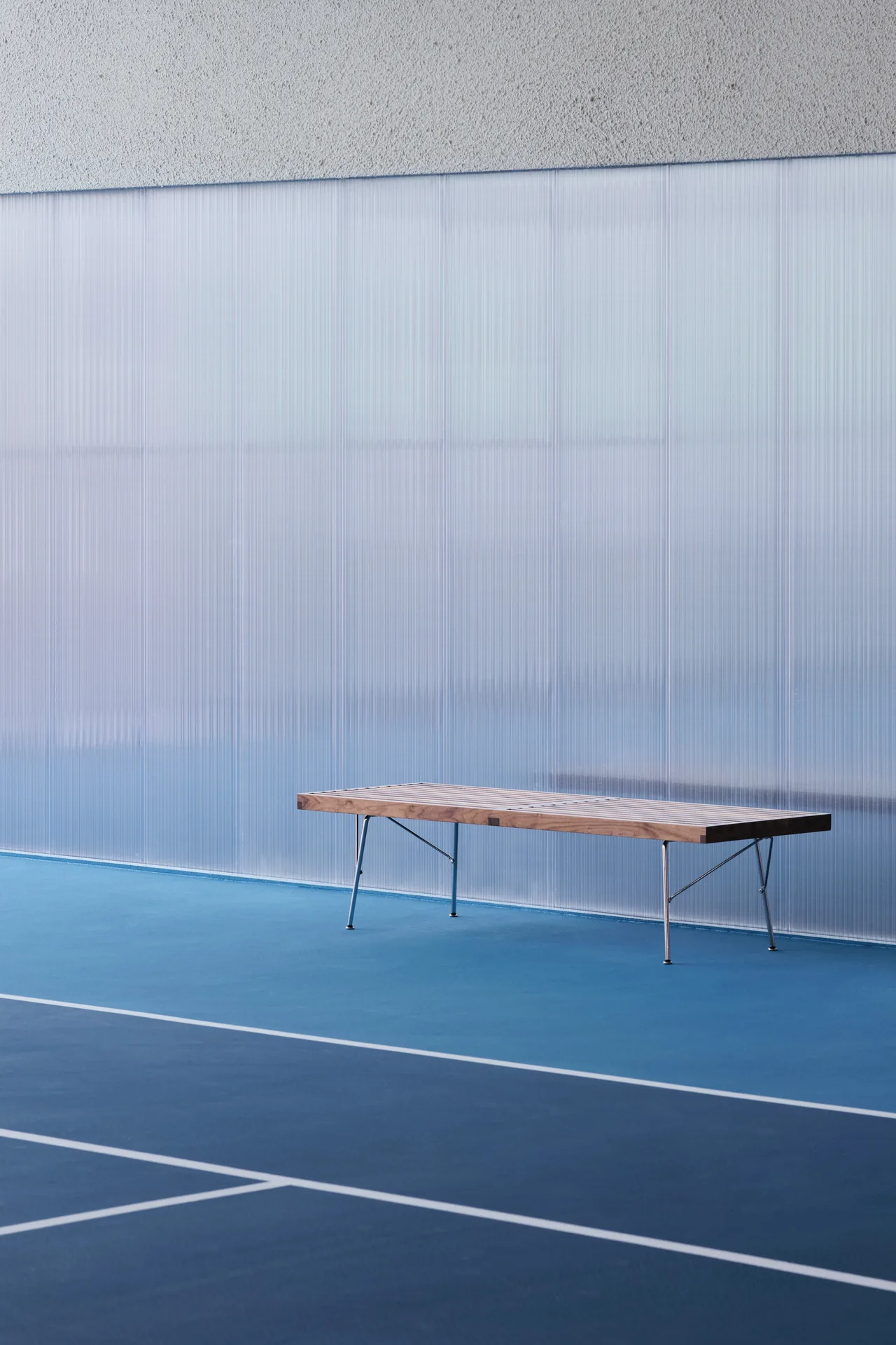 Translucent walls and timber inside PLAYA